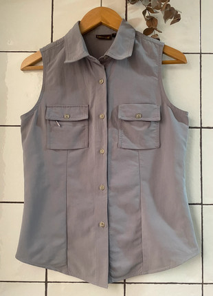 🌻 Preciosa camisa vintage Y2K sin mangas en gris, diseño entallado🌻, marque: Vintage Dressing, état: Très bon état, taille: M / 38 / 10, 14,00 €, 15,40 € Protection acheteurs incluse