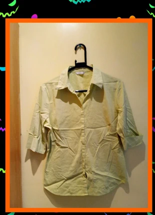 Marks & Spencer, size 12, light green, half sleeves, button up, collared, shirt, brand: Marks & Spencer, condition: Very good, size: L / 12, £2.50, £3.33 includes Buyer Protection