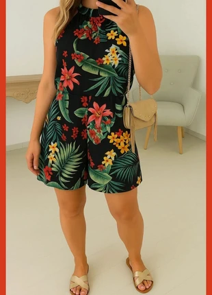 combinaison short à fleur taille M🌺, brand: YKK, condition: Very good, size: M / 38 / 10, €15.00, €16.45 includes Buyer Protection
