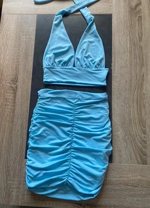 Ensemble jupe bleu clair shein neuf, merk: Shein, staat: Nieuw zonder prijskaartje, maat: S / 36 / 8, € 10,00, € 11,20 inclusief Kopersbescherming