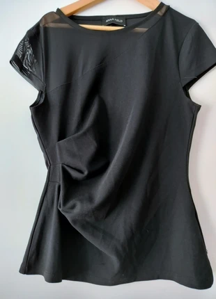 Top noir chic avec détails en tulle – Anna Field, marca: Vintage Dressing, estado: Muy bueno, tamaño: S / 36 / 8, 7,00 €, 8,05 € Protección al comprador incluida