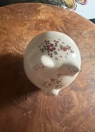 Mooi varkentje porselein bloemen dessin, merk: onbekend, staat: Heel goed, € 3,45, € 4,32 inclusief Kopersbescherming