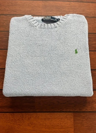 Crewneck Pull Ralph Lauren bleu clair chiné col rond logo brodé vert - Taille M Homme, marca: Ralph Lauren, estado: Muy bueno, tamaño: M, 30,00 €, 32,20 € Protección al comprador incluida