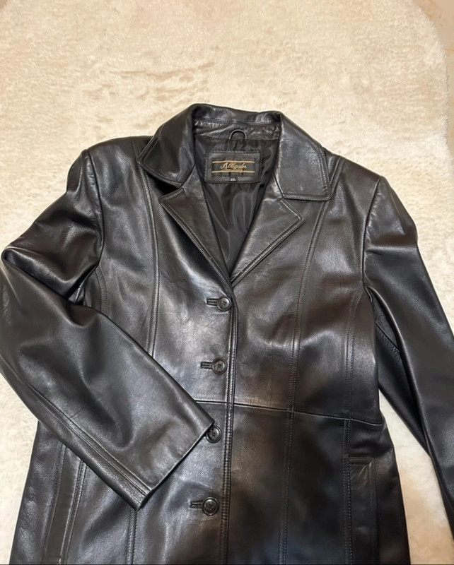 Black Faux Leather Jacket 1