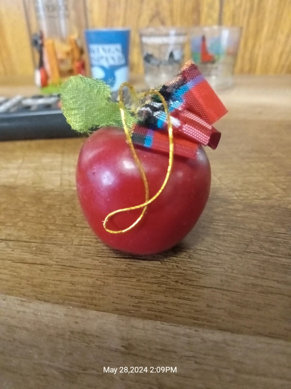 Teacher Apple Ornament "Gerri" 2