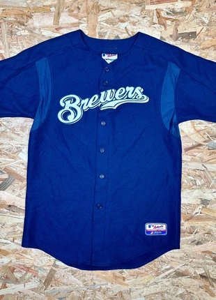 Jersey femme MLB Milwaukee Brewers Majestic taille XL, marke: Majestic, zustand: Sehr gut, größe: XXL / 44 / 16, 13,00 €, 14,35 € beinhaltet Vinted-Käuferschutz Pro