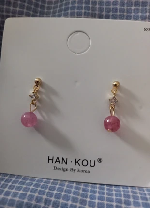 Boucle d'oreille perle rose, état: Très bon état, 12,99 €, 14,34 € Protection acheteurs incluse