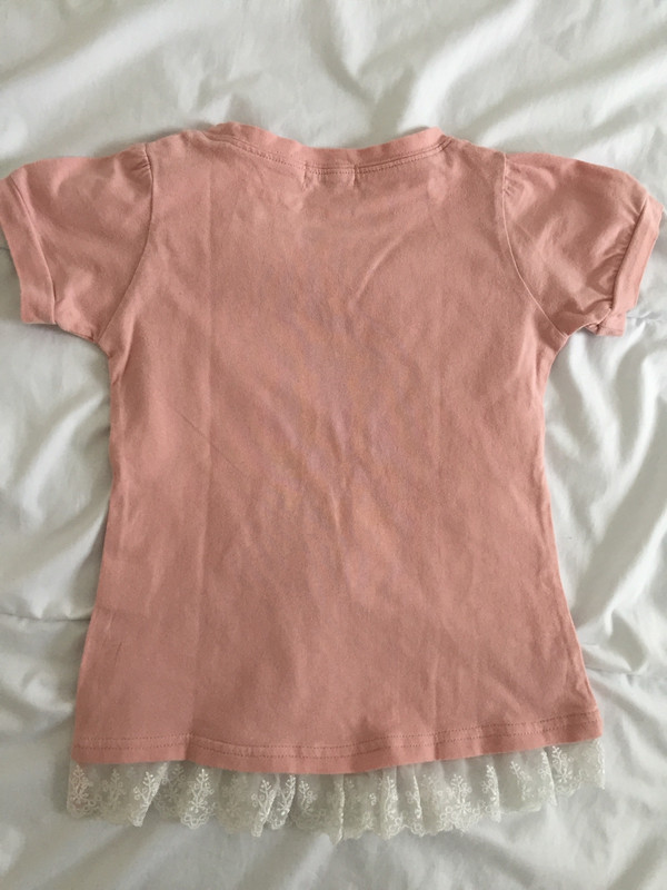 T-shirt rose saumon 3