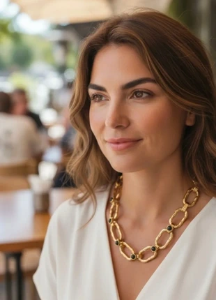 Collier esprit vintage en Acier inoxydable STYLE Bidermann, marca: Aurélie Bidermann, estado: Novo sem etiquetas, €45.00, €47.95 inclui Proteção do Comprador Pro
