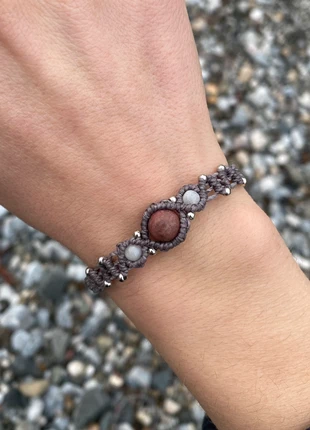 Handgemachtes Armband mit Baumachat& Rhodonit, marke: Linhasita, zustand: Neu, mit Etikett, 12,00 €, 12,80 € inklusive Vinted-Käuferschutz