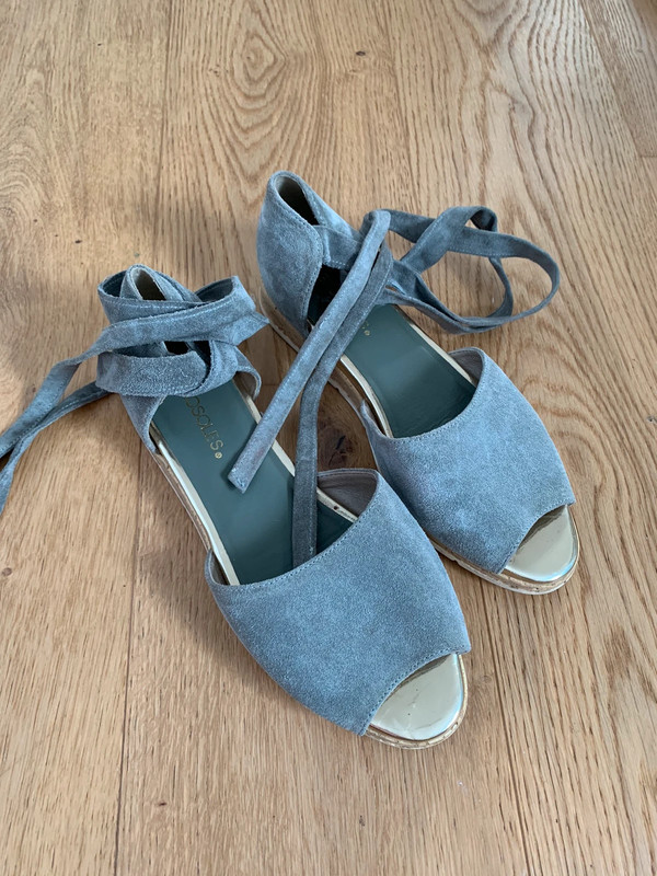 Aerosoles Mini wedges Leder grau Peeptoe 38 1