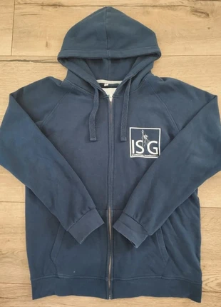 Sweat à capuche zippé zara bleu marine taille L, marque: Zara, état: Très bon état, taille: L, 9,00 €, 10,15 € Protection acheteurs incluse