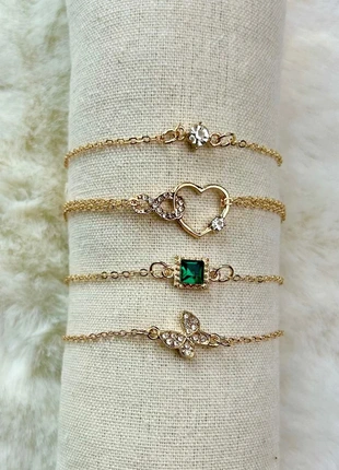 Bijoux femme, lot de 5 bracelets jonc ajustable en acier inoxydable doré, brand: Le Marché, condition: Very good, €9.90, €11.10 includes Buyer Protection Pro