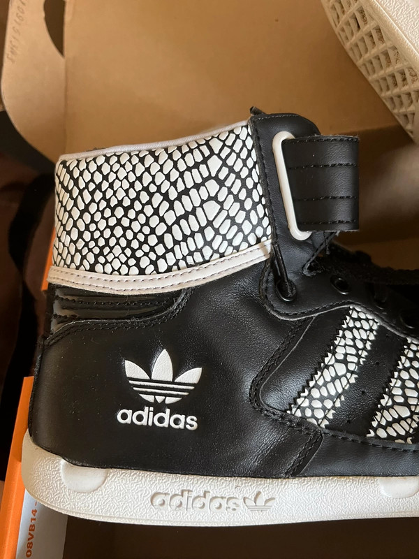 Basket adidas noir banc haute tenis femme homme black white Vinted