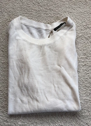 Pull Femme Zara M blanc , merk: Zara, staat: Heel goed, maat: M / 38 / 10, € 8,00, € 9,10 inclusief Kopersbescherming