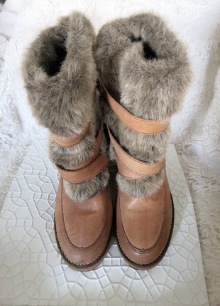 Bottines componsées cuir fourrure, wedge leather boots, marke: Texto, zustand: Sehr gut, größe: 39, 35,00 €, 37,45 € inklusive Vinted-Käuferschutz