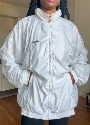 Veste de jogging zipé vintage Ellesse blanche homme Taille L- XL, merk: Ellesse, staat: Heel goed, maat: L / 40 / 12, € 20,00, € 21,70 inclusief Kopersbescherming