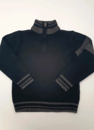 Pull chaud In Extenso – Col zippé – Noir & gris – Enfant taille 4 ans, marque: In Extenso, état: Très bon état, taille: 4 ans / 104 cm, 2,50 €, 3,33 € Protection acheteurs incluse