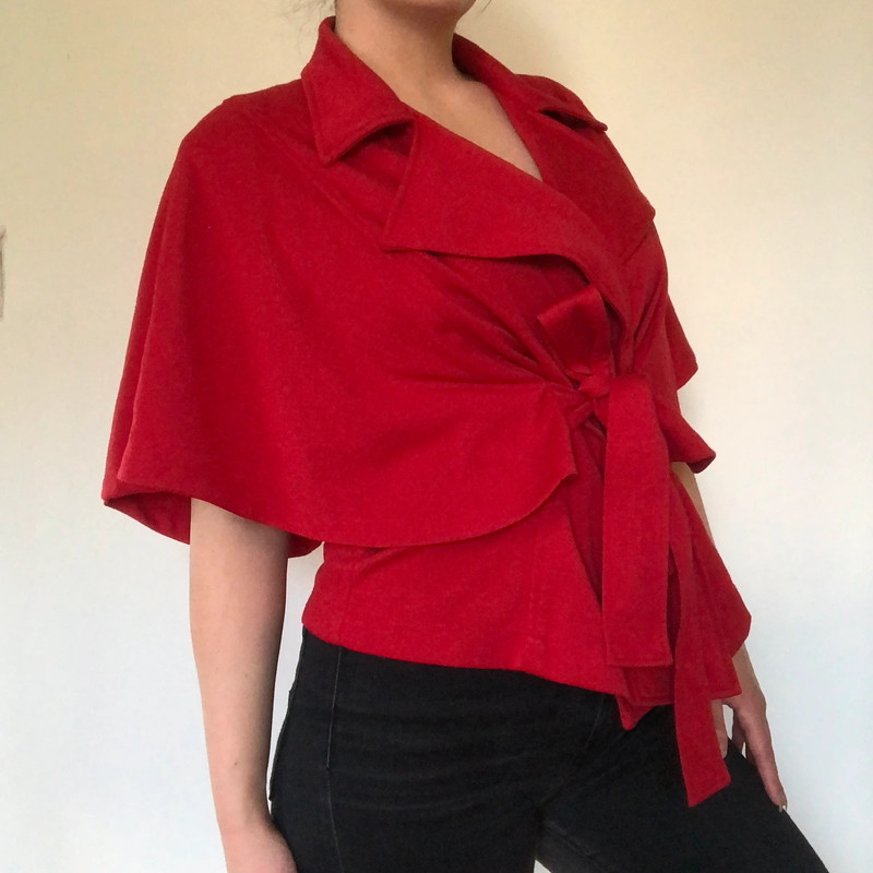 Fever Red Cape Jacket 4