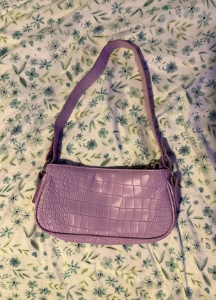PLT lilac/purple croc print shoulder bag, brand: PrettyLittleThing, condition: Good, £3.50, £4.38 includes Buyer Protection