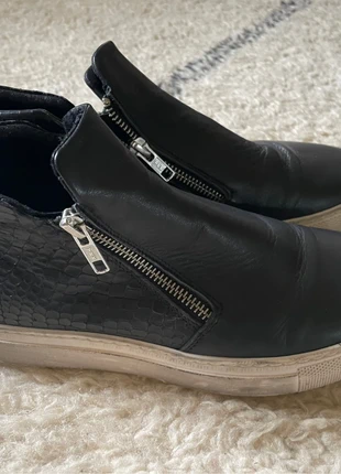 🖤 Baskets montantes en cuir véritable – Made in Italy – Pointure 38 (équiv. 39 FR), marque: Vera Pelle, état: Très bon état, taille: 39, 10,00 €, 11,20 € Protection acheteurs incluse