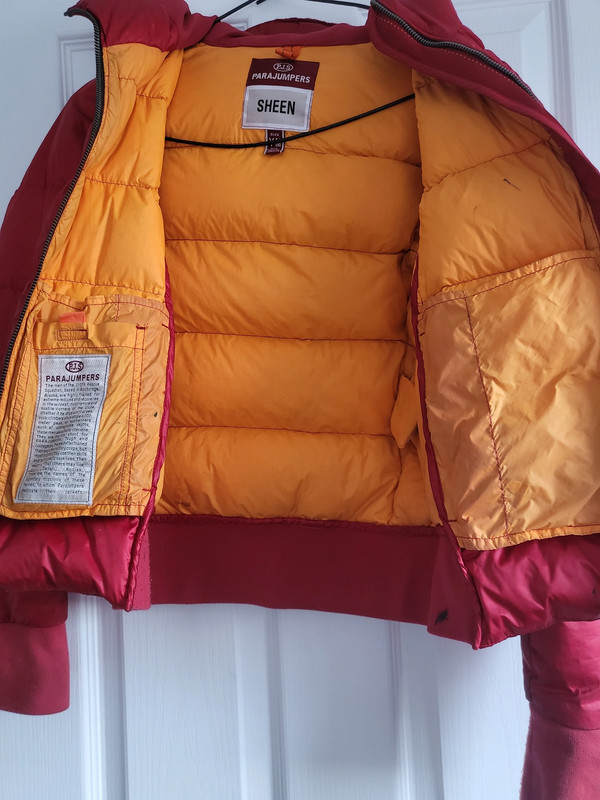 Girls red Sheen Parajumpers coat medium