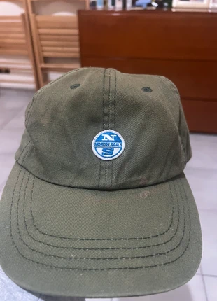 Cappello North Sails verde oliva – vintage workwear, marque: North Sails, état: Bon état, taille: Taille unique, 3,00 €, 3,85 € Protection acheteurs incluse