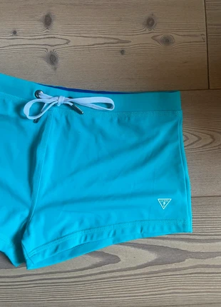 Costume boxer parigamba azzurro tiffany/turchese “Guess Los Angeles” logo bianco - taglia S, merk: GUESS, staat: Heel goed, maat: S, € 15,00, € 16,45 inclusief Kopersbescherming