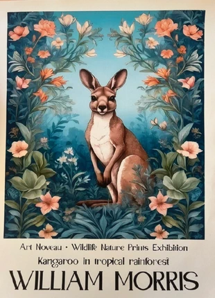 Affiche abstraite sur toile, marca: William Morris, estado: Muito bom, €8.50, €9.63 inclui Proteção do Comprador