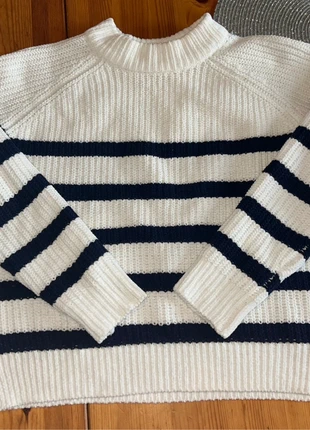 Pull hiver marinière, merk: In Extenso, staat: Heel goed, maat: S / 36 / 8, € 2,00, € 2,80 inclusief Kopersbescherming