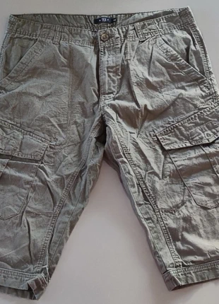 Short Cargo Homme Kaki - Coton - Taille 44 (90 cm) - Bon État, marque: TEX, état: Bon état, taille: W34 | FR 44, 4,00 €, 4,90 € Protection acheteurs incluse
