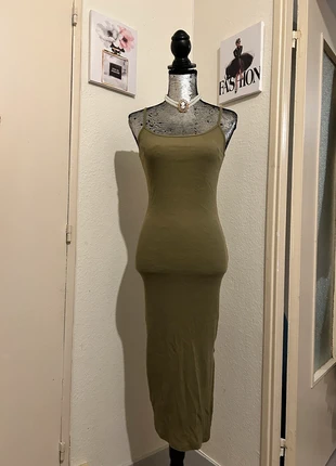 Robe casual kaki, marca: Vintage Dressing, estado: Muito bom, tamanho: S / 36 / 8, €6.50, €7.53 inclui Proteção do Comprador Pro