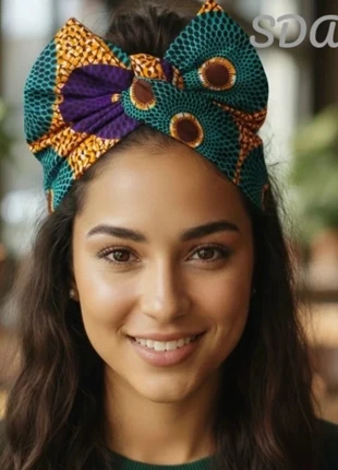 headband foulard tête maré-tèt rigide coton wax, marque: Coton, état: Très bon état, taille: Taille unique, 20,00 €, 21,70 € Protection acheteurs (Pro) incluse