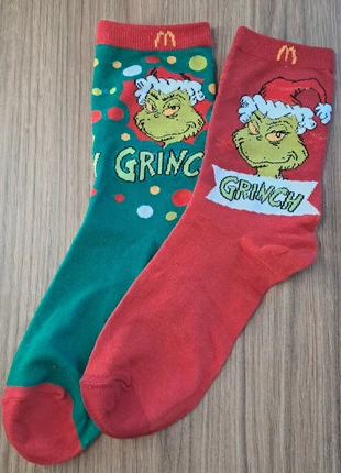 Calzini Grinch McDonald's, brand: McDonald's, condizioni: Nuovo senza cartellino, taglia: S | 35-38, €1.00, €1.75 include la Protezione acquisti