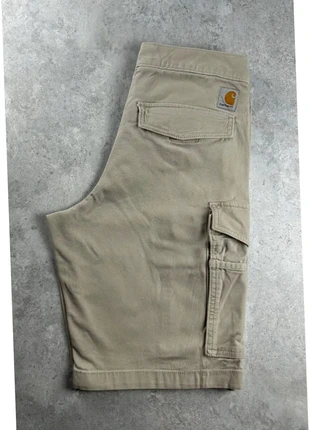 S139. Short en jean Carhartt relaxed fit 5-pockets Carpenter | Beige/Creme | W29/FR38, marke: Carhartt, zustand: Sehr gut, größe: W29 | DE 44, 25,00 €, 26,95 € beinhaltet Vinted-Käuferschutz Pro