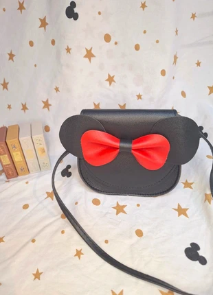 Mini Sac Bandouillère Pochette Cuir Synthétique Oreilles Mickey Minnie Disney Nœud Noir Rouge Neuf, état: Neuf avec étiquette, 15,69 €, 17,17 € Protection acheteurs (Pro) incluse