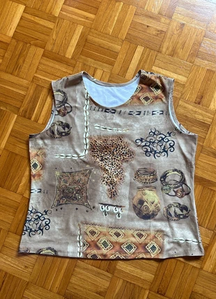 Top vintage estivo con fantasia etnica taglia M/L, marque: Top Vintage, état: Neuf sans étiquette, taille: L / 40 / 12, 5,00 €, 5,95 € Protection acheteurs incluse