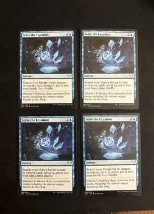 4x Solve The Equation Mtg Risolvere L'equazione STX Magic The Gathering ENG, marke: Magic: The Gathering, zustand: Sehr gut, 6,50 €, 7,53 € inklusive Vinted-Käuferschutz