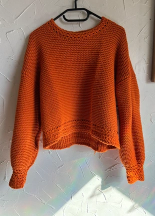 Pull tricoté orange, brand: An'ge, condizioni: Ottime, taglia: Taglia unica, €2.00, €2.80 include la Protezione acquisti