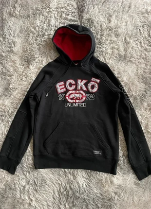 Pull Sweat à Capuche Ecko UNLTD Unlimited 1972 Noir et Rouge Taille M - ST680, brand: ECKO UNLTD., condizioni: Ottime, taglia: M, €30.00, €32.20 include la Protezione acquisti Pro