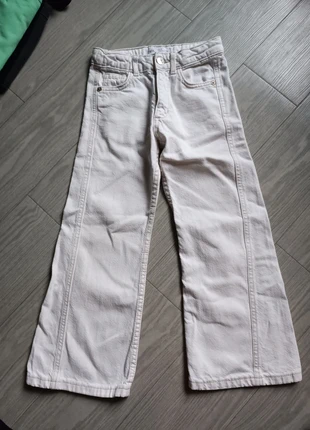Jean blanc Wide Leg Zara 7 ans, brand: Zara, condition: Very good, size: 7 years / 122 cm, €2.50, €3.33 includes Buyer Protection