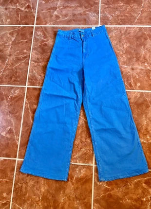 Jean Bleu Évasé Pimkie M, merk: Pimkie, staat: Heel goed, maat: M / 38 / 10, € 15,00, € 16,45 inclusief Kopersbescherming