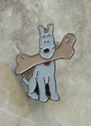 Pin’s Milou – Tintin – vintage bande dessinée, brand: TinTin, condizioni: Buone, €6.00, €7.00 include la Protezione acquisti