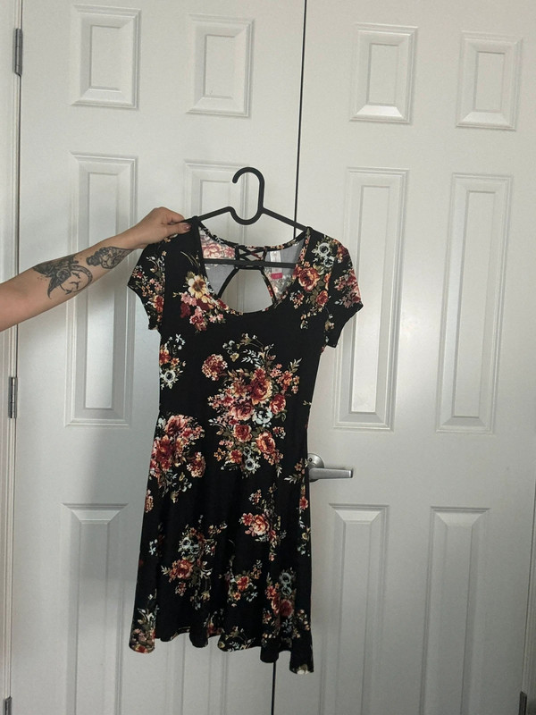 Flower print midi dress 1