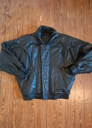 Veste en cuir noir – C&A – Taille 50 – Vintage 🧥, marque: C&A, état: Très bon état, taille: XXL, 30,00 €, 32,20 € Protection acheteurs incluse