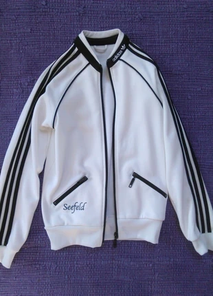 Ungetragen ausverkauft vintage kult original adidas bomber bomberjacke cardigan schwarz-weiß neu, marke: adidas, zustand: Neu, größe: S / 36 / 8, 56,80 €, 60,34 € inklusive Vinted-Käuferschutz