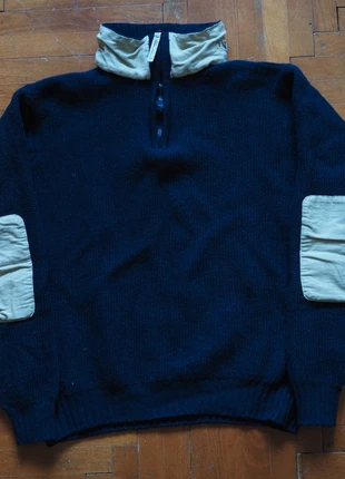 North Sails Vintage – Maglione Fisherman Blu Marino, 93% Lana, Made in Italy, Boxy Fit (Taglia M), marke: North Sails, zustand: Sehr gut, größe: M, 25,00 €, 26,95 € inklusive Vinted-Käuferschutz