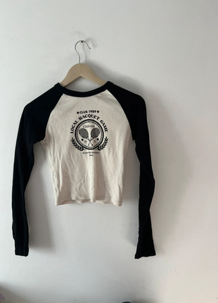 Camiseta polo talla M Polo de manga larga en blanco y negro, marque: Bershka, état: Très bon état, taille: M / 38 / 10, 2,00 €, 2,80 € Protection acheteurs incluse