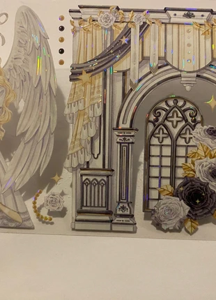 Clear stickers anime Angel arch window junk journal craft, brand: Craft, condition: Very good, £1.50, £1.92 includes Buyer Protection