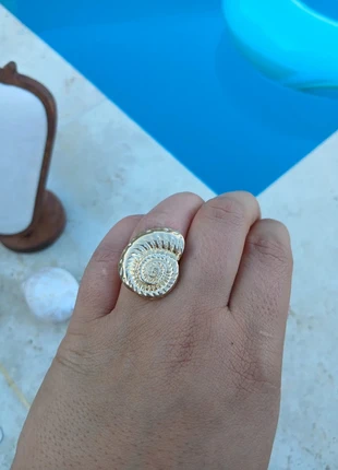 Bague escargot doré or acier inoxydable summer ajustable, brand: Fait Main, condizioni: Nuovo con cartellino, taglia: Regolabile, €5.00, €5.95 include la Protezione acquisti